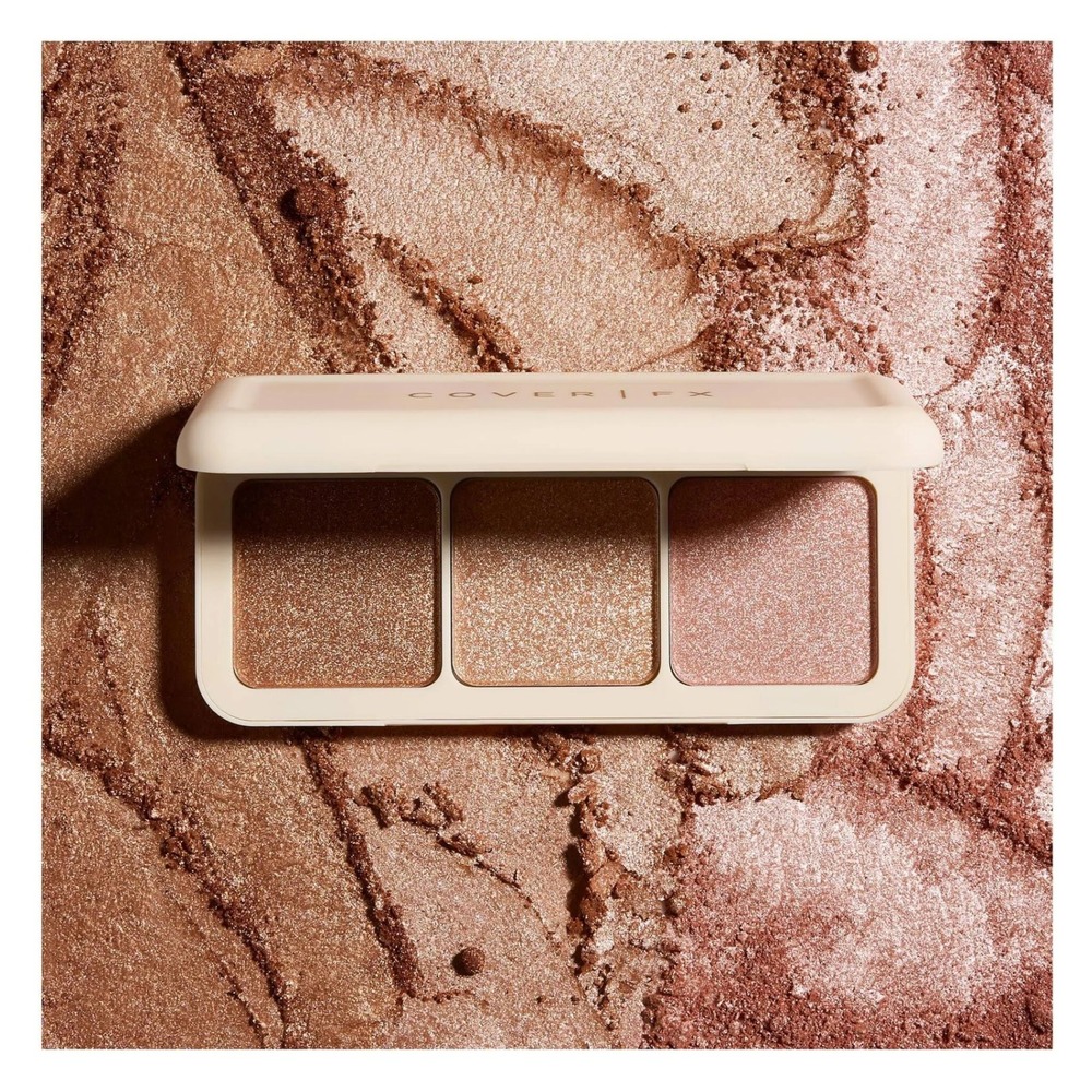 Cover FX Monochromatic Bronzer Duo Face Palette Candlelight Sunlight Blossom